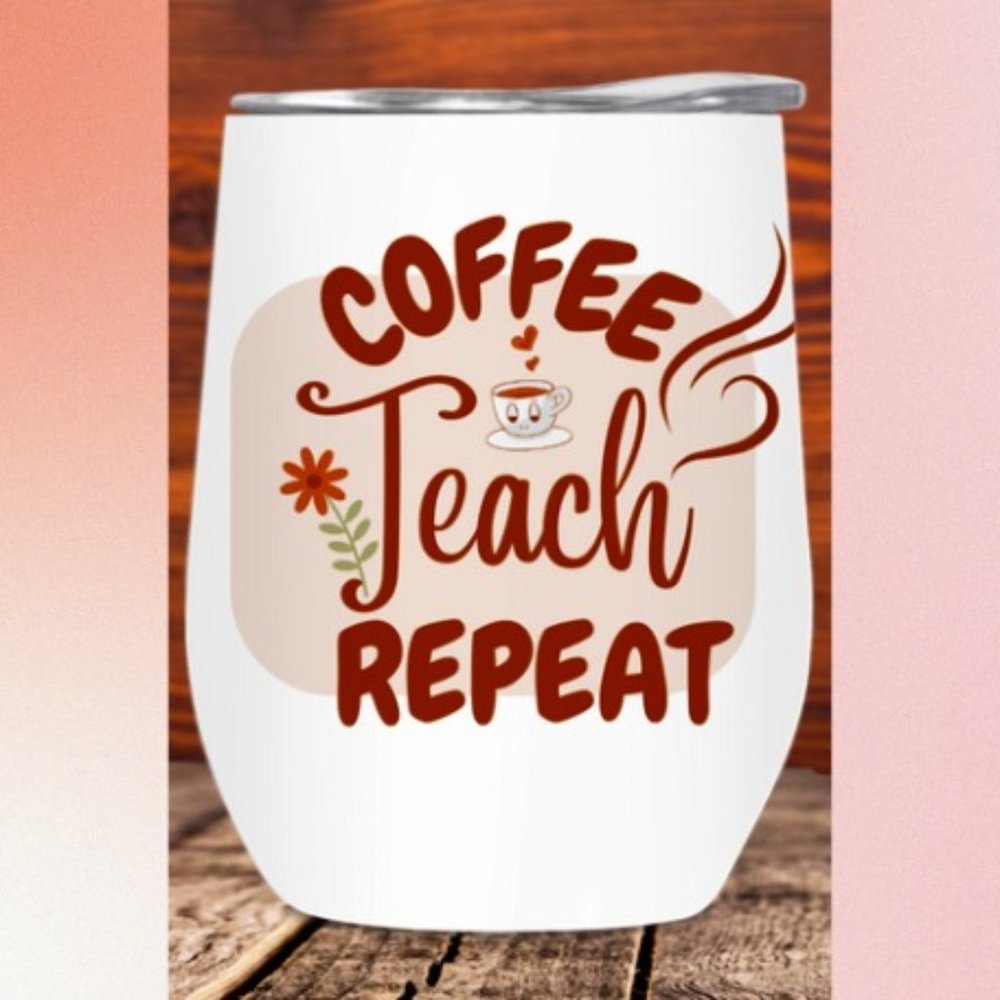 Stemless Wine Cup Glass Tumbler with Lid Travel Mug